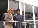 mit Rubens Barrichello in der Williams-Lounge